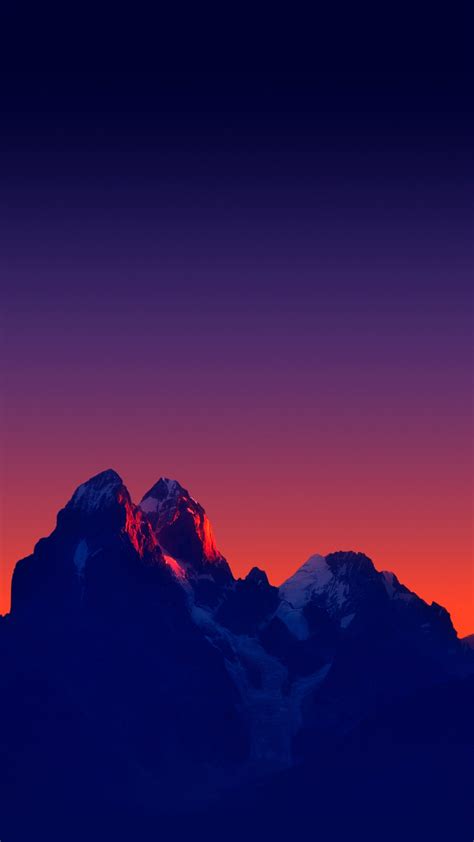 Mountains Minimal Sunset Iphone Wallpaper Iphone Wallpapers Iphone