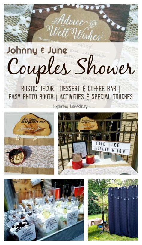 Johnny And June Couples Shower Rustic Shower Decor For Any Shower ⋆ Exploring Domesticity