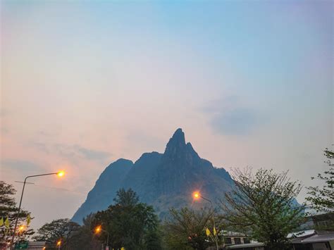 Scenery View In The Morning Of Pha Nok Khao Mountain In Phu Kradueng