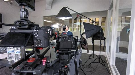 Behind The Scenes Interview Set Up With One Of Our Biotech Clients