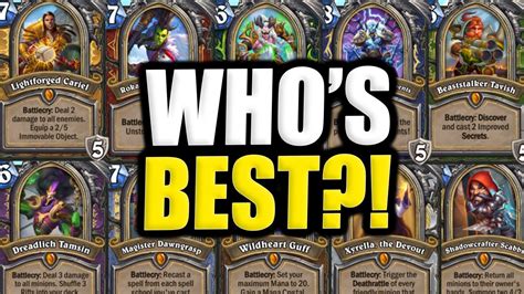 What Are The Best Hero Cards To Play And Craft Hearthstone Youtube