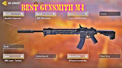 M4 Best Gunsmith No Recoil Cod Mobile Call Of Duty Mobile M4 Best