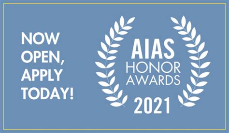 Apply For The 2021 Honor Awards Aias