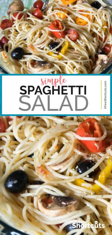 When i make spaghetti salad, i don't follow a specific recipe. Spaghetti Salad Recipe - Easy Healthy Side Dish - A Few ...
