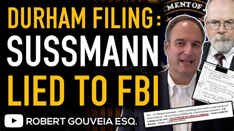 DURHAM SUSSMANN LIED To FBI In TEXTS While JOFFE Emails CONFIRM COLLUSION HOAX