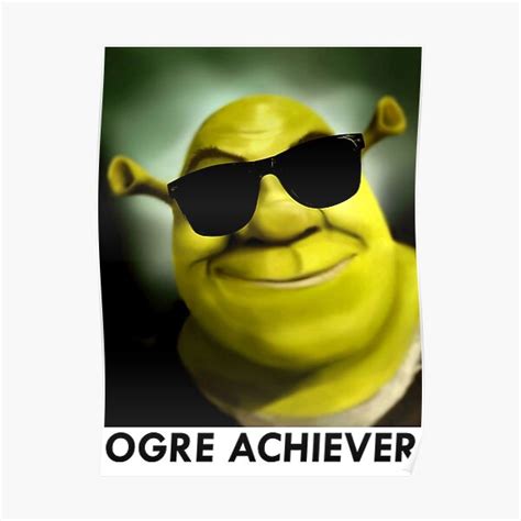 Shrek Ogre Achiever Premium Matte Vertical Poster