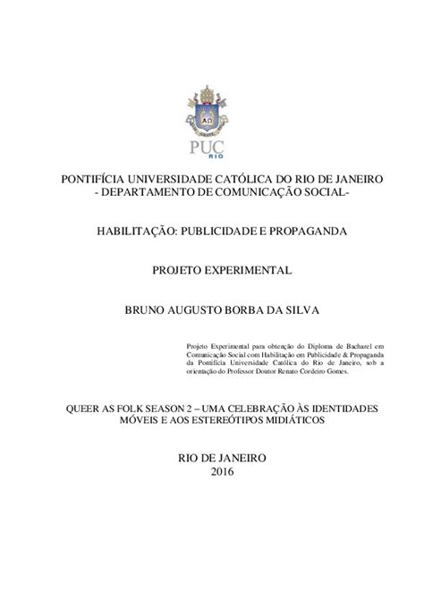 pdf pontifÍcia universidade catÓlica do rio de janeiro departamento de comunicaÇÃo social