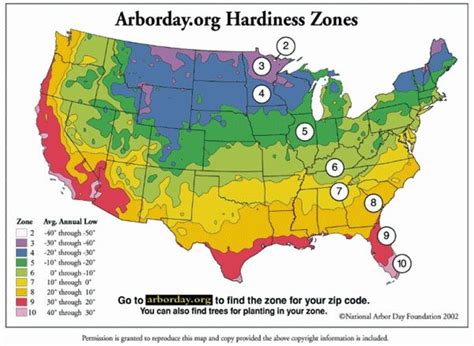 Arizona Planting Zone Map