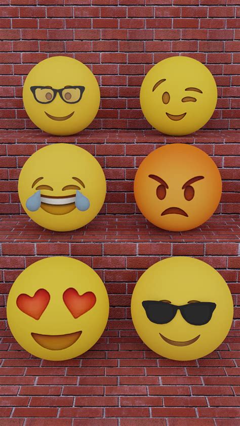 1920x1080px 1080p Free Download Emoji 9 Emojis 3d Art Abstract