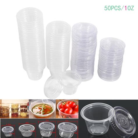 Clear Plastic Food Storage Containers With Lids ~ 1pc Store Small Clear
