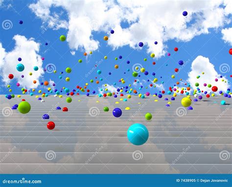 Bouncing Balls Stock Image Image Of Cheerful Ball Background 7438905