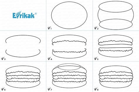 How To Draw Macaroon Step By Step Art Drawings For Kids Drawings