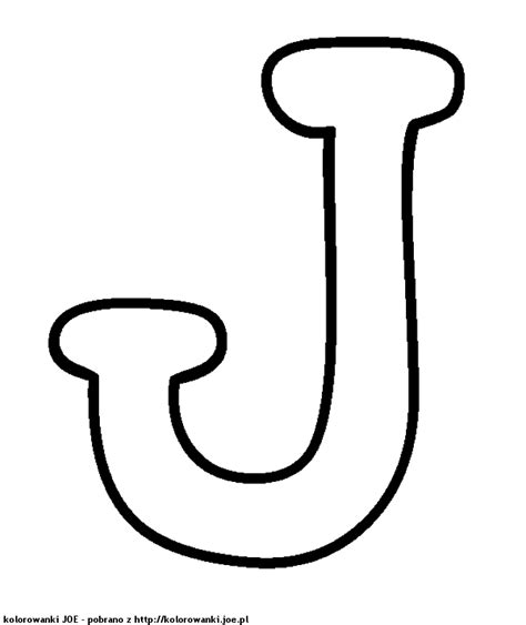 Kolorowanka Dla Dzieci Litera J Do Wydruku Letter J Cool Alphabet