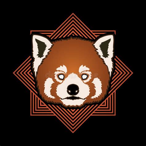 Red Panda Face Head Stock Vector Illustration Of Nature 89031487