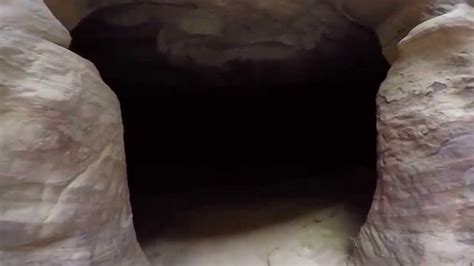 Inside A Cave At Petra Jordan Youtube