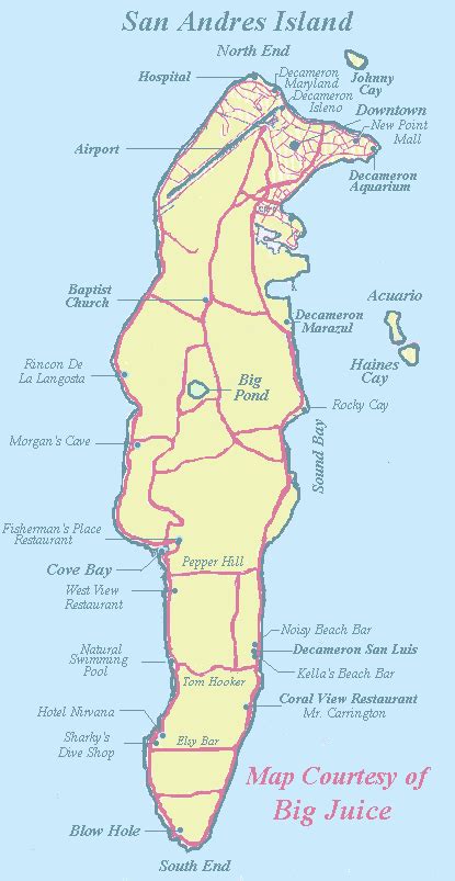 29 San Andres Colombia Map Maps Database Source