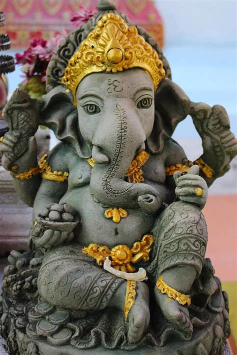 Statue Lord Ganesha Religious Culture Religion God Sculpture
