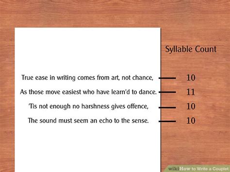 Examples of couplet in literature. How to Write a Couplet: 10 Steps (with Pictures) - wikiHow