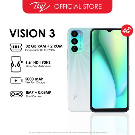 Itel Vision 3 2gb Ram 32gb Rom 5000mah Smart Phone Lazada Ph