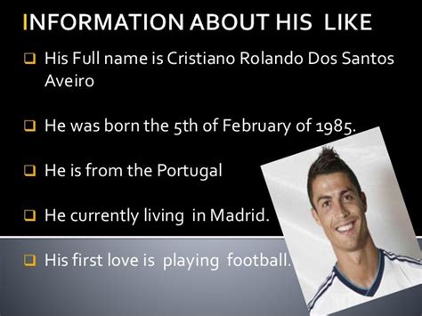 Cristiano Ronaldo Presentation