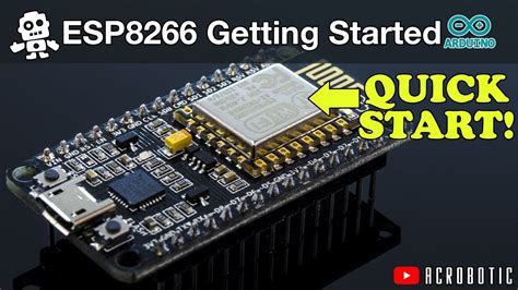 Getting Started With Nodemcu Or Esp8266 12e Using Arduino Ide Youtube