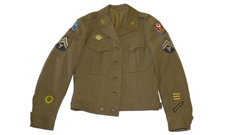 Double Patched World War Ii 79th Infantry Division Ike Jacket — Horse