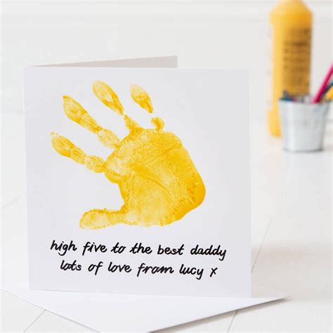 Maybe you would like to learn more about one of these? Personalised Hand Print Father's Day Card | Birthday cards ...