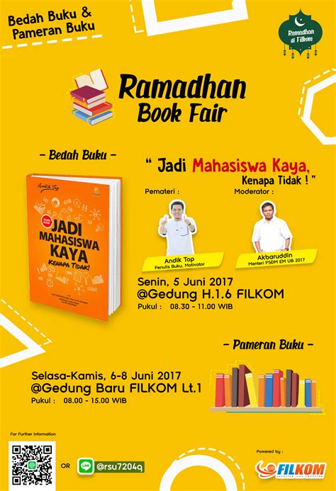 Ramadhan Book Fair Dan Bedah Buku Fakultas Ilmu Komputer Filkom