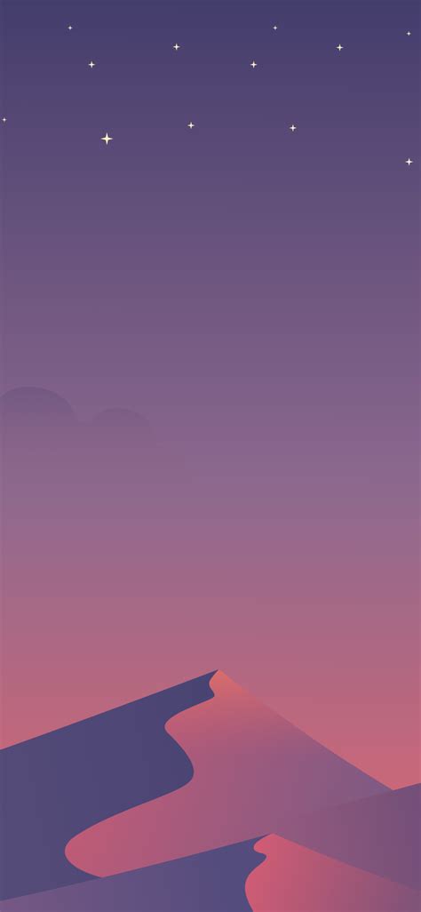 1125x2436 Resolution Desert Nights Moon 5k Minimalism Iphone Xsiphone