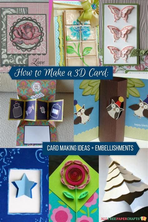 Maybe you would like to learn more about one of these? How to Make a 3D Card: 23+ Card Making Ideas | AllFreePaperCrafts.com