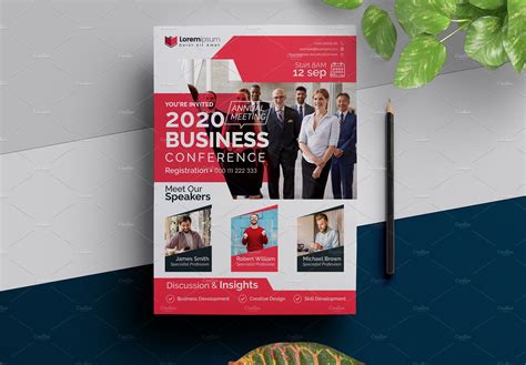 Annual Conference Flyer Flyer Templates ~ Creative Market
