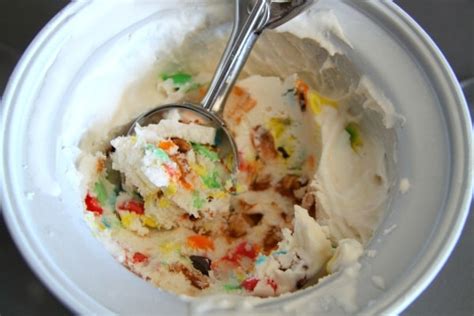 This vanilla ice cream only calls for 5 easy ingredients; Easy Vanilla Ice Cream Recipe - With M&Ms | Ice Cream Maker | Recipe in 2020 | Ice cream maker ...