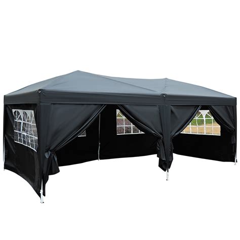 Outsunny 6x3 Pop Up Gazebo Garden Heavy Duty Party Tent With Free