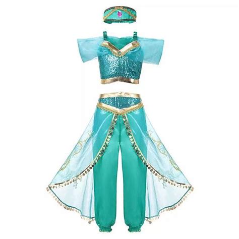 Princess Jasmine Costume Dress Up Outfit Disney Aladdin Kiddie Majigs