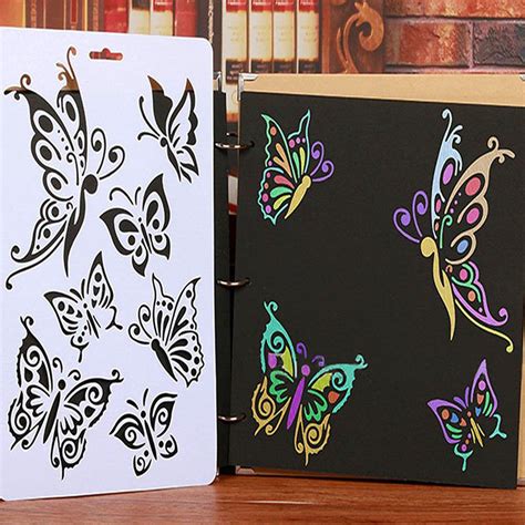Fashion Diy Craft Butterfly Stencils Template Painting Scrapbooking