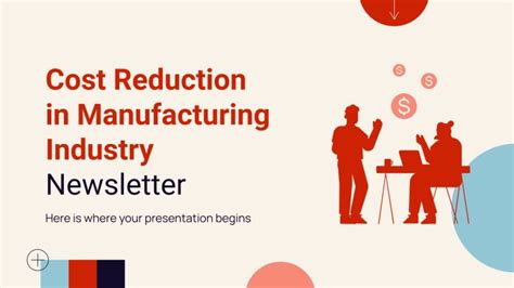 Cost Reduction In Manufacturing Industry Newsletter