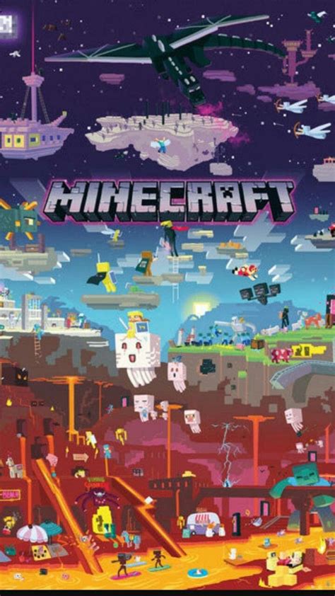 The Poster For Minecraft Is Shown In This Image