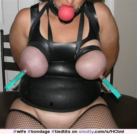 Bondage Tiedtits Nippletorture Ballgag Lingerie Garters Chubby Sub Wife