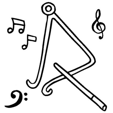 The bermuda triangle is a mythical section of the atlantic ocean roughly bounded by miami, bermuda and puerto rico where dozens of ships and airplanes have disappeared. Triangle Is A Musical Instruments Coloring Pages : Bulk ...