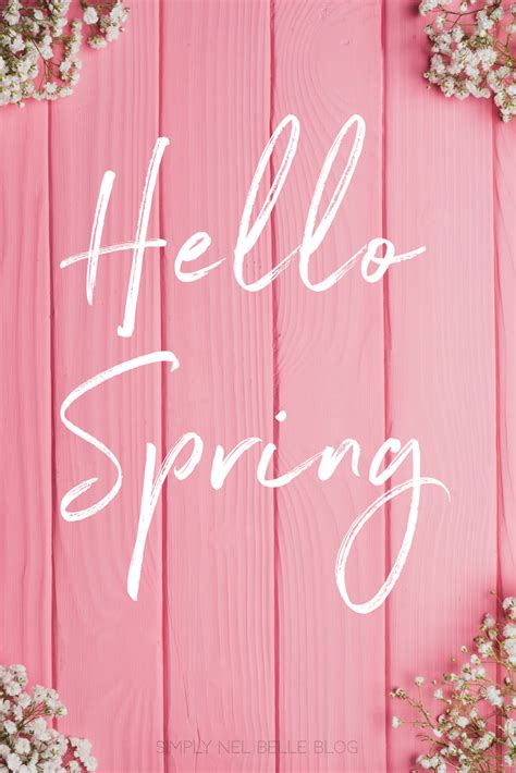 Hello Spring Pink Wallpapers Wallpaper Cave