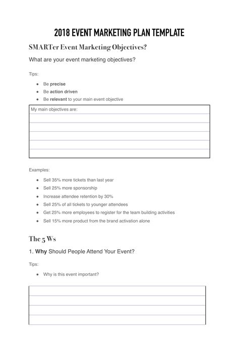 9 Event Marketing Plan Examples Pdf Doc Examples