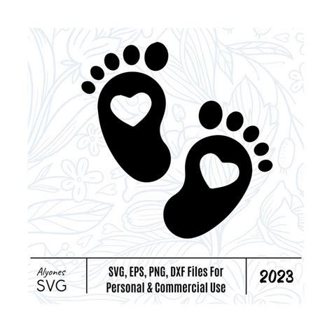 Baby Footprint Baby Feet Svg Instant Download Svg Png Eps Inspire