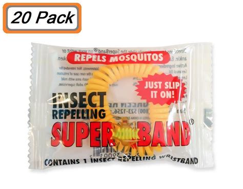 Superband Mosquito Repellent Bracelet Insect Bug Wrist Band Protection