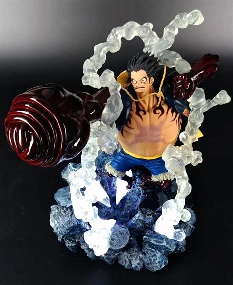 One Piece Gear 4 Luffy Effect Led Light Gk Resin Action Figures Anime One Piece Luffy Model Toy