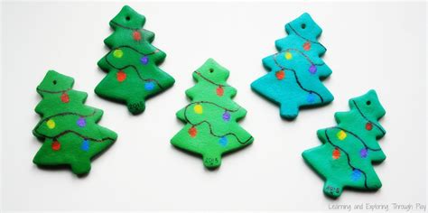 Salt Dough Fingerprint Christmas Trees Christmas Crafts Xmas Crafts