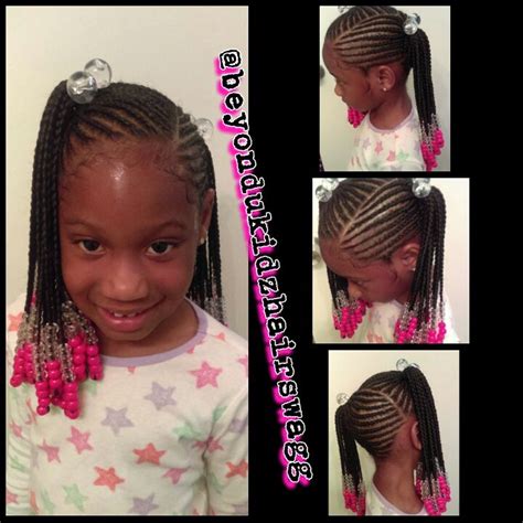 8 Wonderful Cute Two Ponytail Hairstyles With Weave Braided For Kids