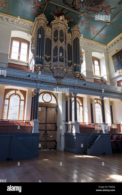 Main Hall Inside The Sheldonian Theatre In Oxford Oxfordshire Britain