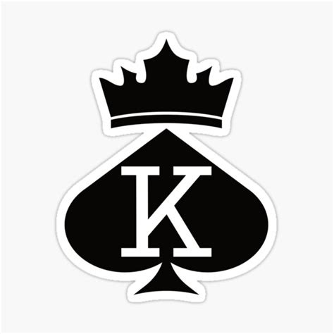 King Cards In A Small Partner Motif Sticker For Sale By Tshirtfuchs