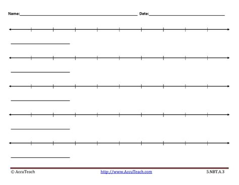 8 Best Images Of Printable Blank Number Line Template