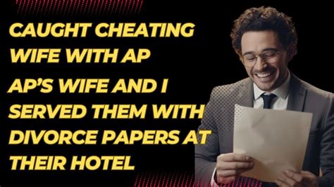 caught my wife cheating me and her ap s wife serve them papers at their next fling revenge